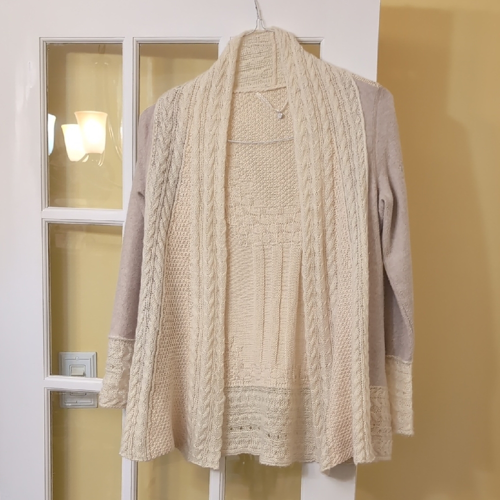 Anthropology knitted And knowltted Cardigan